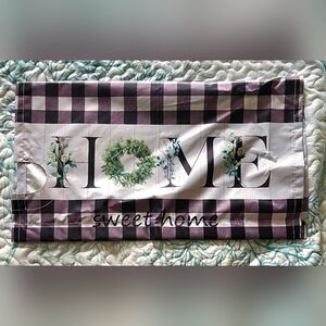 Plaid 'Home Sweet Home' Magnetic Mailbox Cover